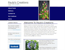 Tablet Screenshot of paulacreations.com